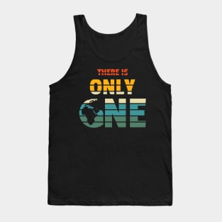 There is Only One Planet (retro colors) Tank Top